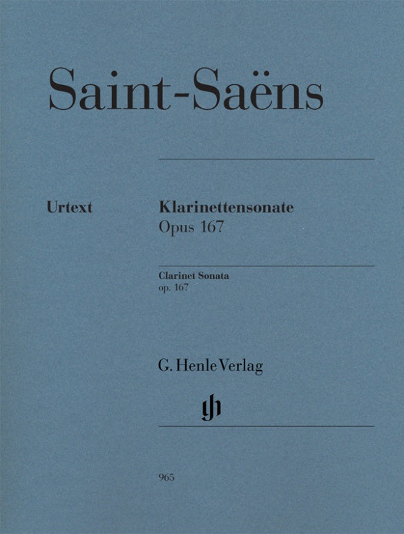 Sonata para clarinete op. 167 Saint-Saëns 