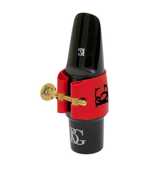 Abrazadera y boquillero BG FLEX LFT 9 Roja  para saxofón tenor-0
