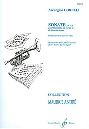 SONATA en Fa para Trompeta en Sib y piano/Organo CORELLI