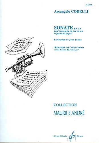 SONATA en Fa para Trompeta en Sib y piano/Organo CORELLI
