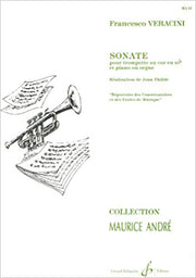 SONATA para Trompeta en Sib y piano/Organo VERACINI