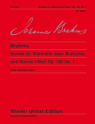 Sonata para clarinete o viola y piano op. 120 No. 1 J. BRAHMS