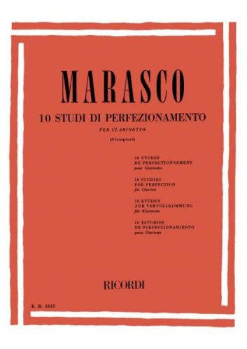 10 Estudios de perfeccionamiento para Clarinete MARASCO