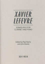 Sonata No.6 para Clarinete y Piano LEFÉVRE