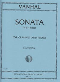 Sonata en Si Bemol Mayor para Clarinete y Piano VANHAL
