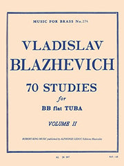 70 Estudios para Tuba en Sib, Volume 2 V. BLAZHEVICH