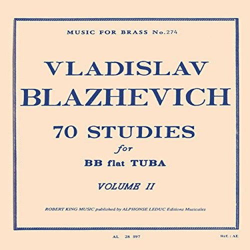 70 Estudios para Tuba en Sib, Volume 2 V. BLAZHEVICH