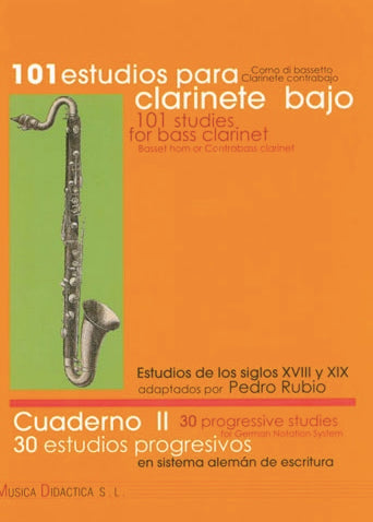 101 Estudios para Clarinete Bajo Cuaderno 2 P. Rubio