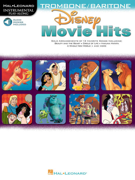 Disney Movie Hits para Trombón Libro + Audio