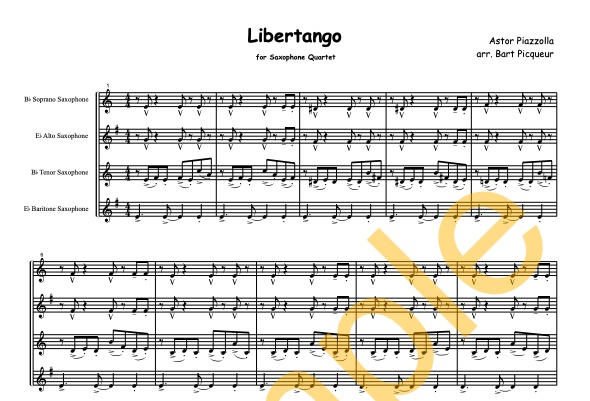 Libertango A. PIAZZOLLA Cuarteto de Saxofones-0