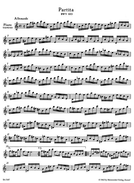 Partita en La menor BWV 1013 J. S. BACH-0