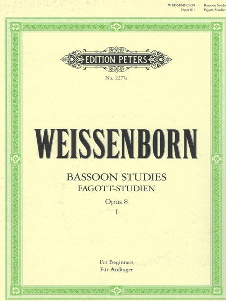 Estudios para Fagot opus 8 vol. I J. WEISSENBORN
