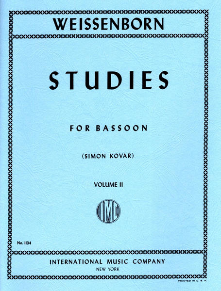 Estudios para Fagot vol II J. WEISSENBORN