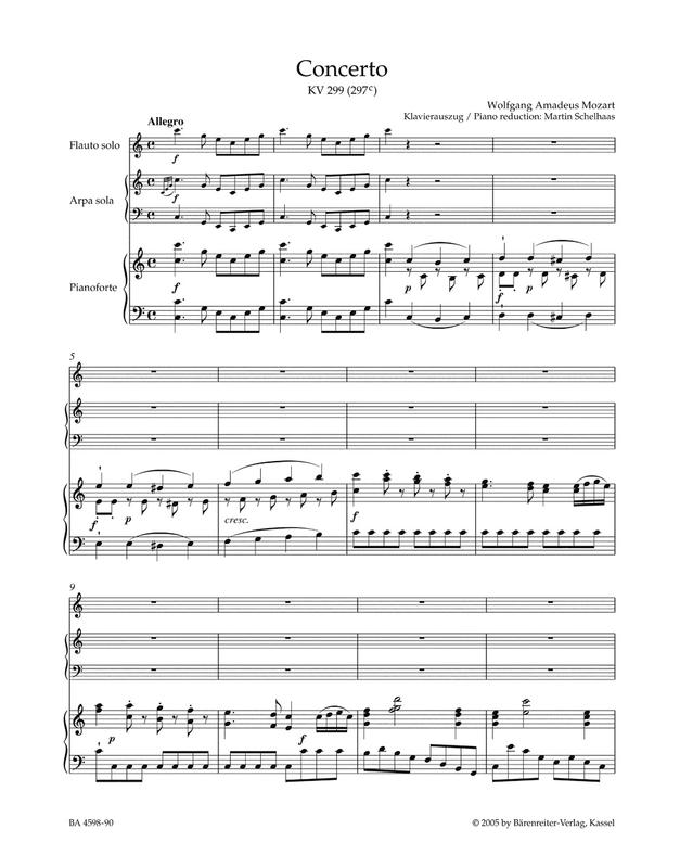 Concierto para Flauta, Arpa y Orquesta en Do Mayor K.299 W. A. MOZART-0