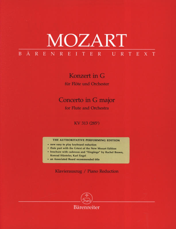 Concierto para Flauta y Orquesta en Sol Mayor K. 313 W. A. MOZART