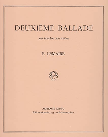 Deuxieme Ballade F. LEMAIRE