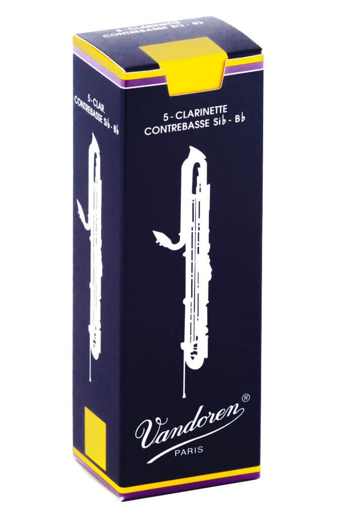 Caja de 5 cañas VANDOREN Tradicional para clarinete contrabajo