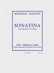 Sonatina para clarinete y piano Bohuslav MARTINU