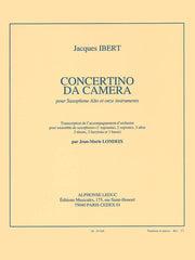 Concertino da Camera para Saxofón Alto y Ensemble de Saxofones IBERT