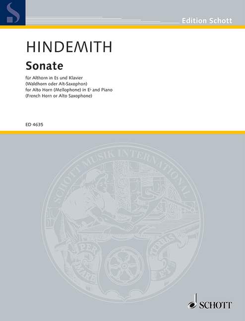 Sonata para Saxofón Alto y Piano P. HINDEMITH