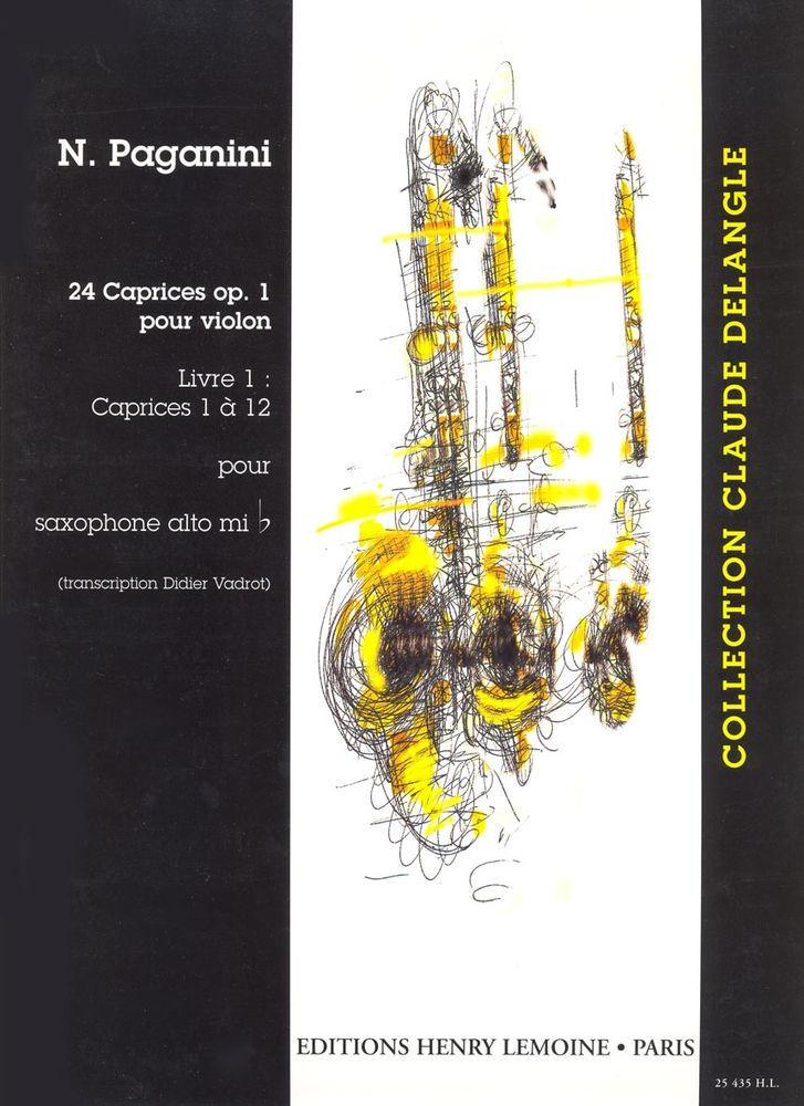 24 Caprichos Vol. 1 para Saxofón Alto N. PAGANINI