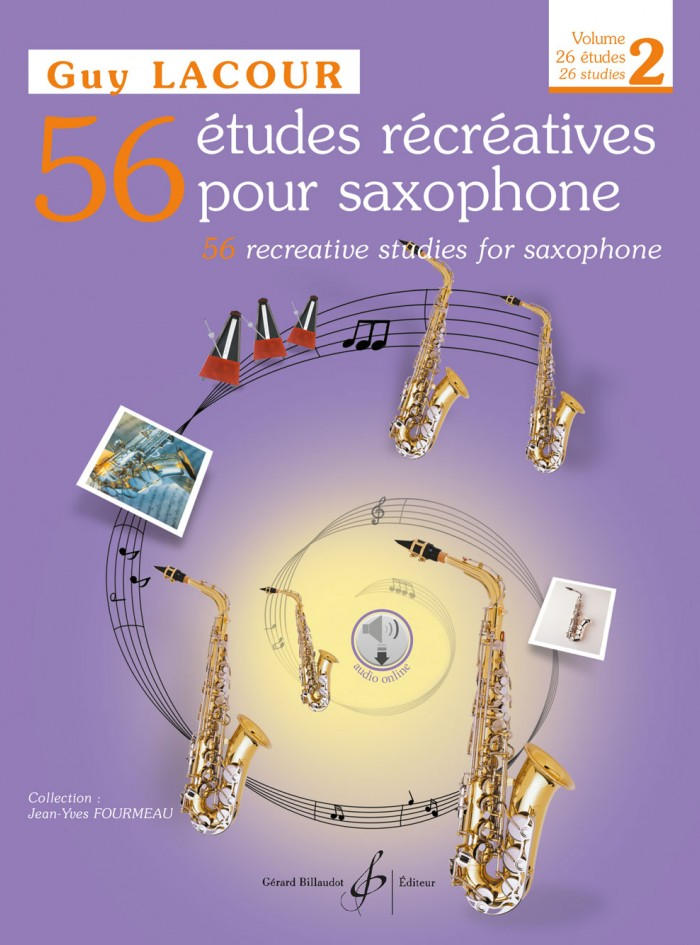 56 Estudios Recreativos para Saxofón Vol. 2 G. LACOUR