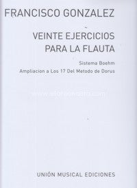 Veinte Ejercicios para la Flauta FRANCISCO GONZALEZ