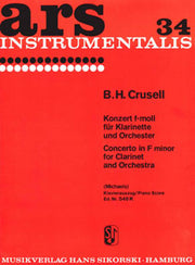 Concierto en Fa menor para Clarinete y Orquesta B. H. CRUSELL