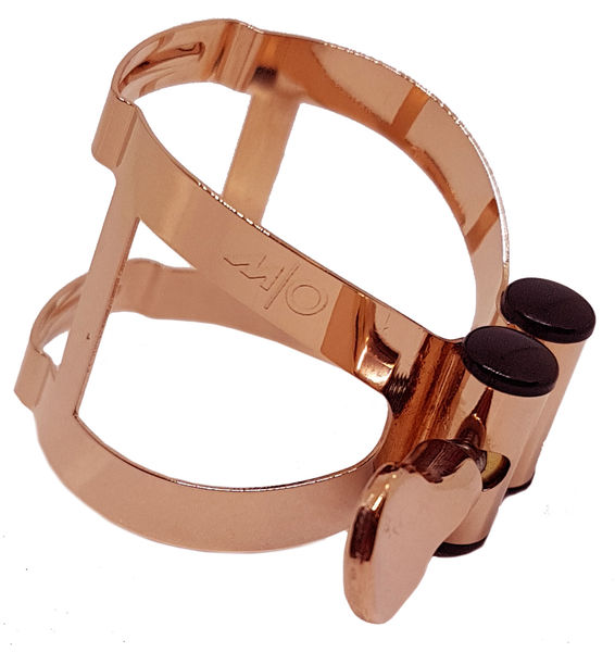 Abrazadera y boquillero VANDOREN M/O Oro Rosa clarinete bajo-0