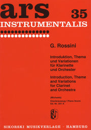 Introducción, Tema y Variaciones para Clarinete y Orquesta G. ROSSINI