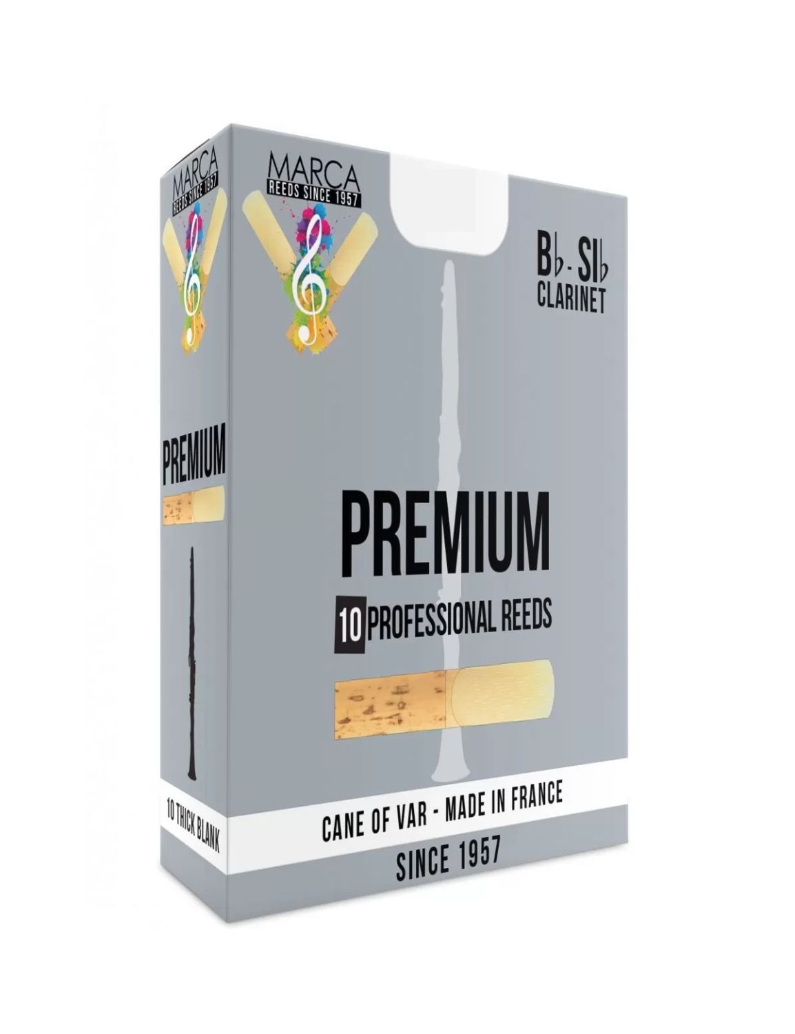 Caja de 10 cañas MARCA PreMium para Clarinete