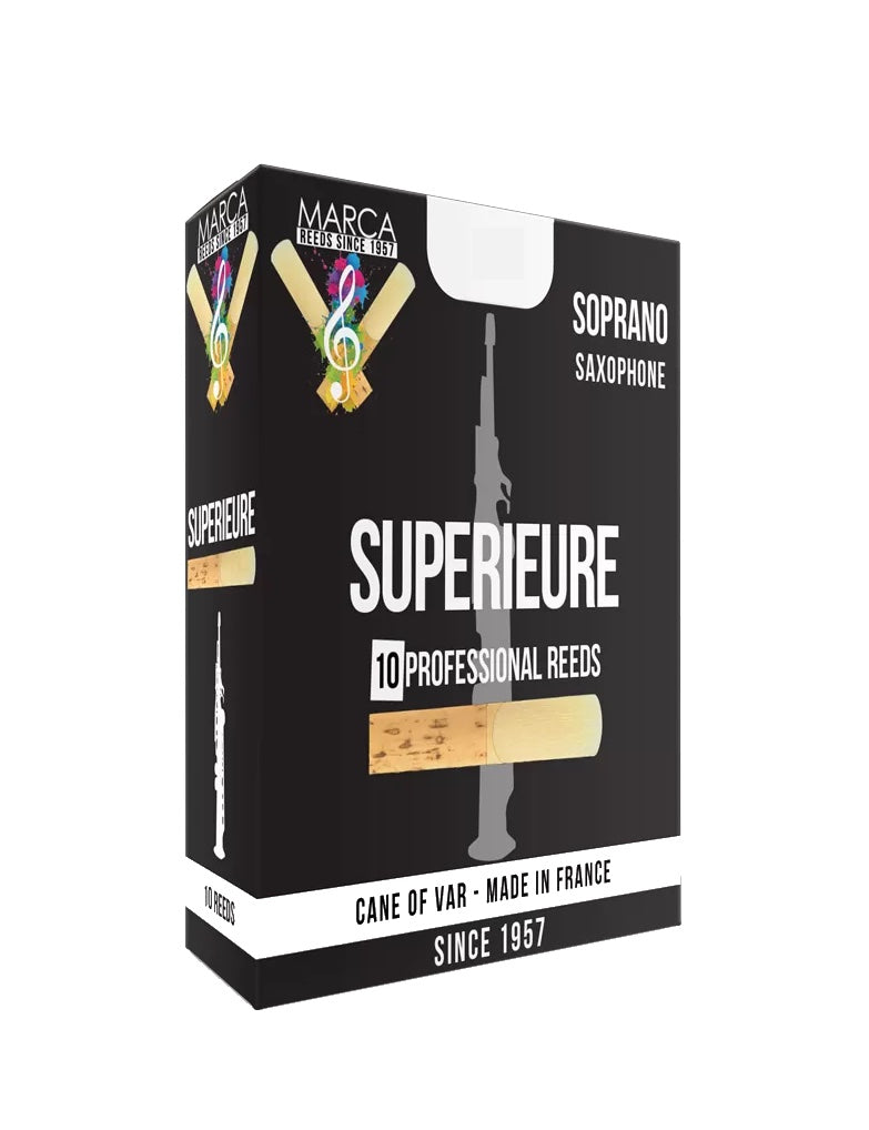 Caja de 10 cañas MARCA Superieure para Saxofón Soprano