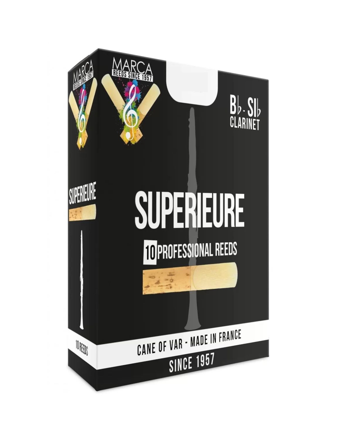 Caja de 10 cañas MARCA Superieure para Clarinete