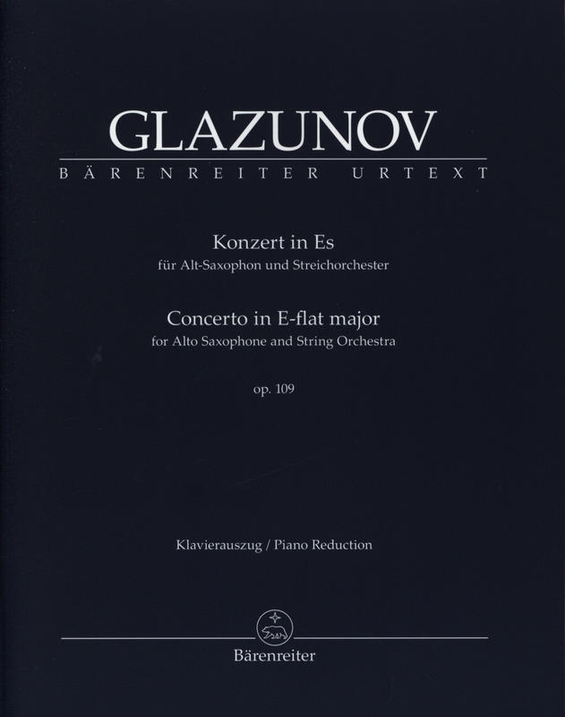 Concierto para Saxofón Alto y orquesta en Mib Mayor op. 109 A. Glazunov