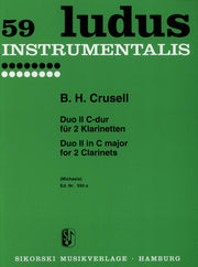 Duo II en Do Mayor para 2 Clarinetes B. H. CRUSELL