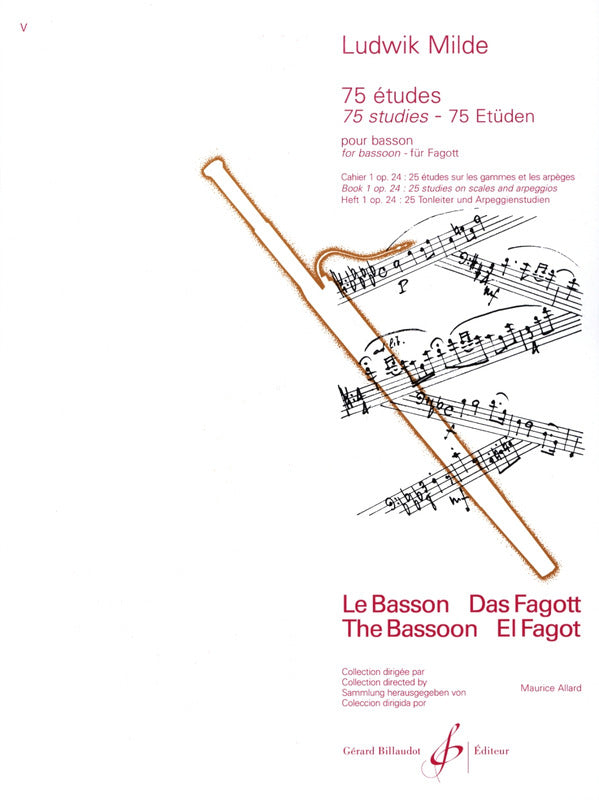 75 Estudios para Fagot Op. 24 Libro 1  L. MILDE