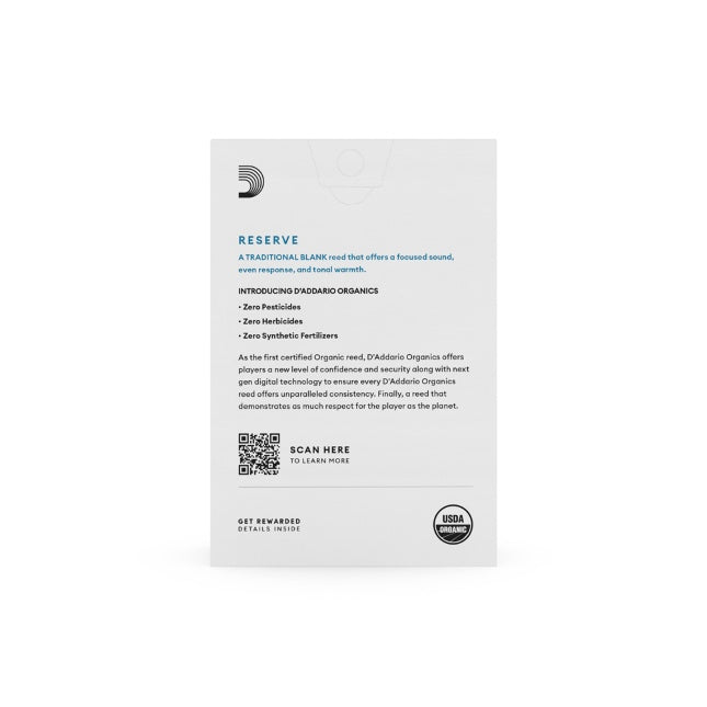 Caja de 10 cañas D'ADDARIO Organic Reserve para Clarinete-0