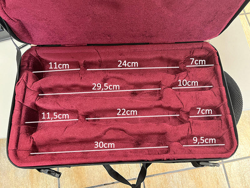 Estuche ORTOLÁ HB185 para 2 Clarinetes Sib/Sib-0