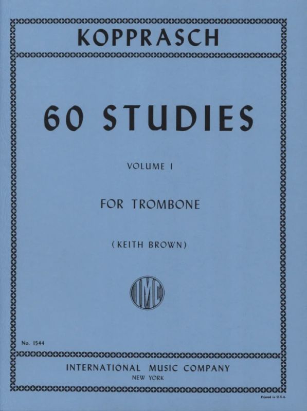 60 Estudios para Trombón Volúmen 1 G. KOPPRASCH