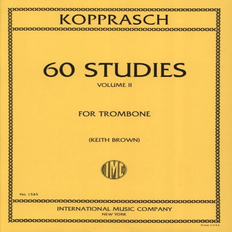 60 Estudios para Trombón Volúmen 2 G. KOPPRASCH