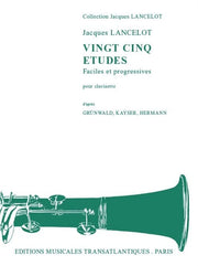 25 Estudios Fáciles y Progresivos para Clarinete J. LANCELOT