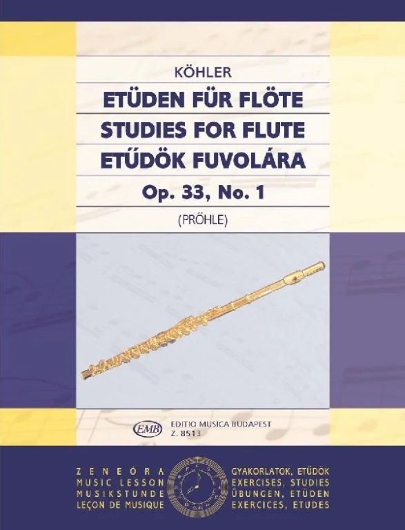 Estudios para Flauta Vol. 1 Op. 33 E. KOHLER