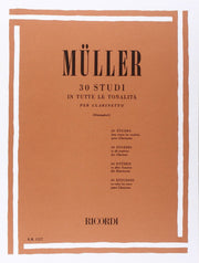 30 Estudios en todos los tonos para Clarinete MULLER