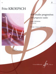 416 Estudios progresivos para Clarinete Vol. 2 Fritz KROEPSCH