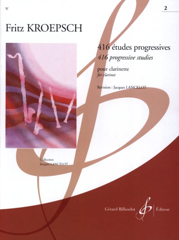 416 Estudios progresivos para Clarinete Vol. 2 Fritz KROEPSCH