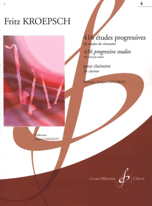 416 Estudios progresivos para Clarinete Vol. 4 Fritz KROPEPSCH