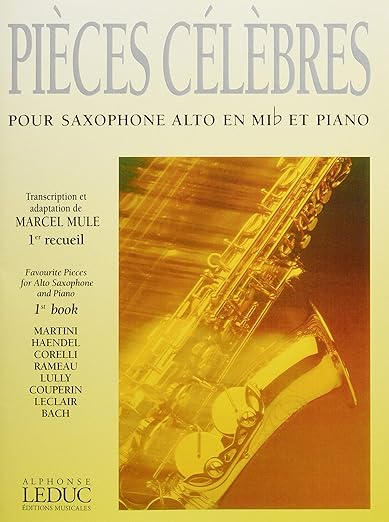 Piezas Célebres para Saxofón Alto y Piano Libro 1 M. MULE