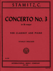 Concerto No. 3 in Bb major For Clarinet and Piano CARL STAMITZ