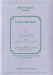 Sonate 1 Op. 85 for Bb or A clarinet and piano C. KOECHLIN