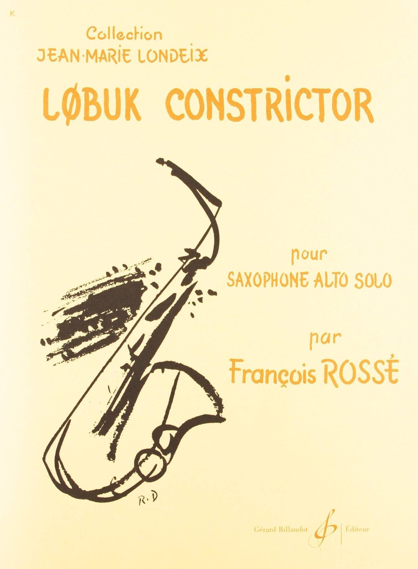 Lobuk Constrictor para Saxofón Alto Solo ROSSÉ